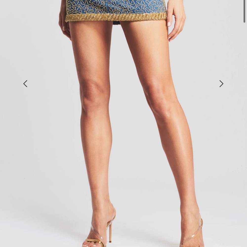 RETROFÊTE ALMA JACKET, MANI EMBELLISHED DENIM SKIRT, NINA TOP ALL 3 PIECES - Picture 9 of 14